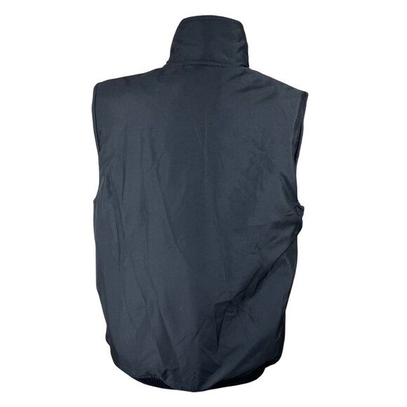 Chaps Men's Vest VTG Black Fleece Lined Size S Small Full Zip - Picture 3 of 6